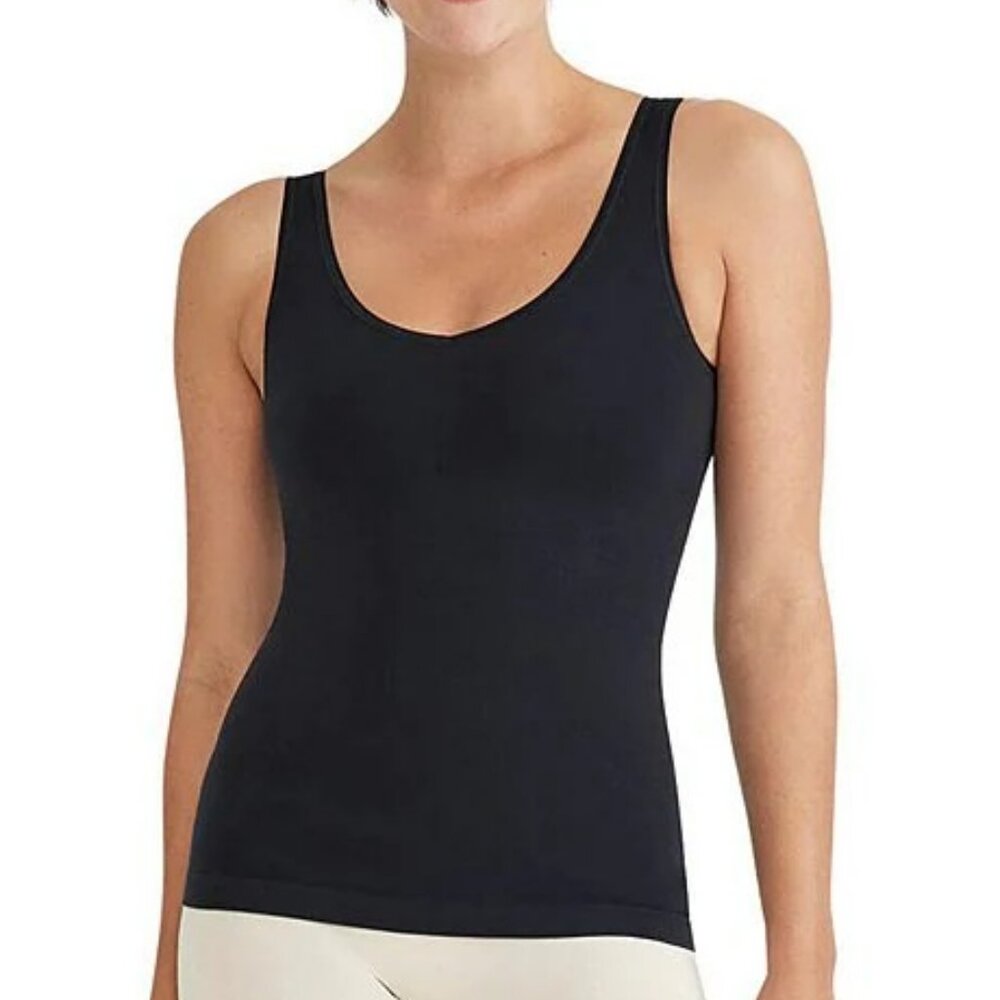 YUMMIE at REVOLVE Black Shapewear Compression Tank Top Reversible 2 ways Sz S/M